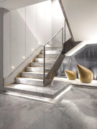 moderne marmortreppe